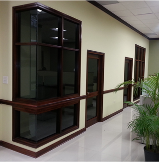Interior view of commercial building
