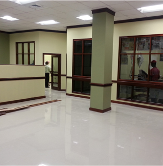 Office tile flooring